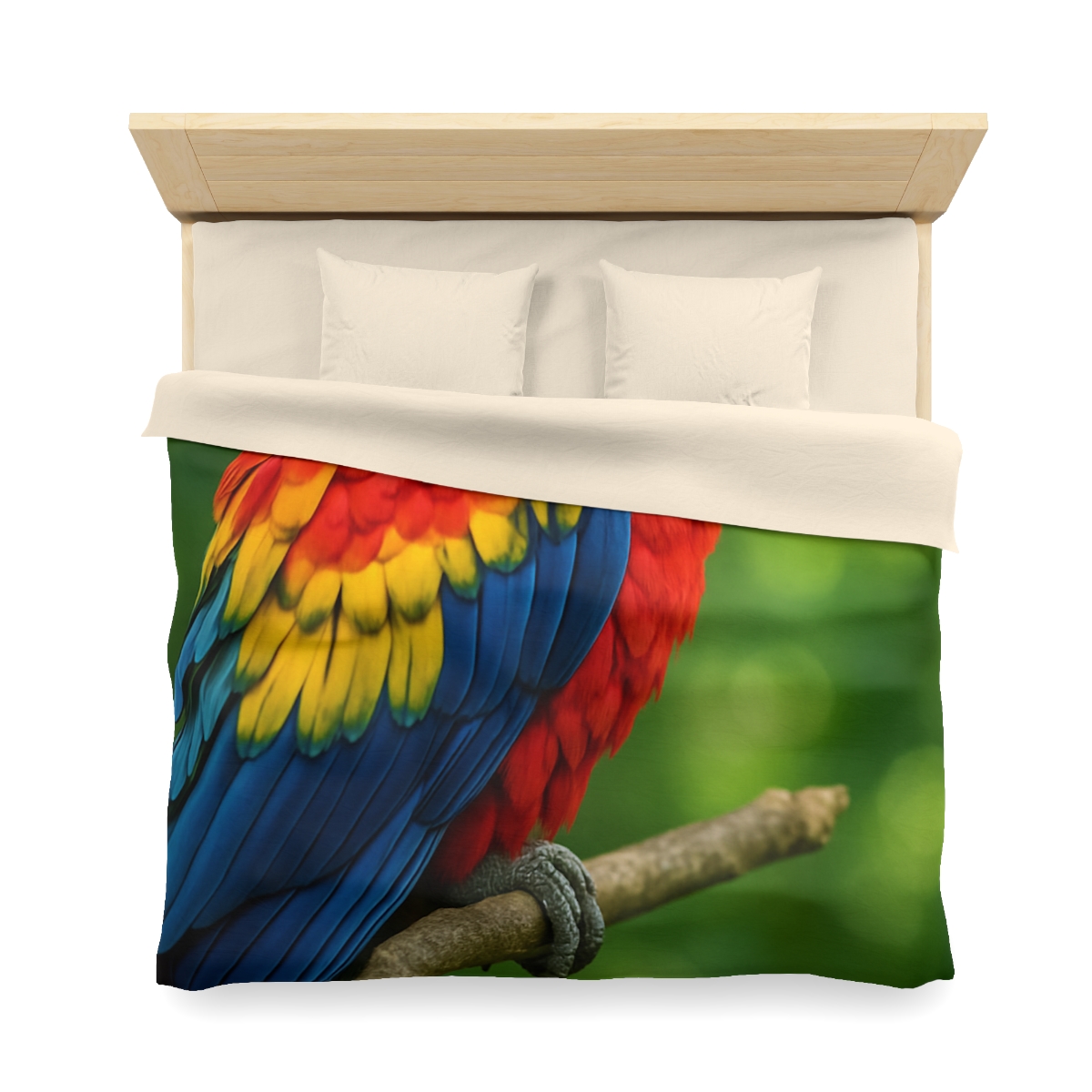 Color Storm Scarlet Macaw trendy bedroom duvets