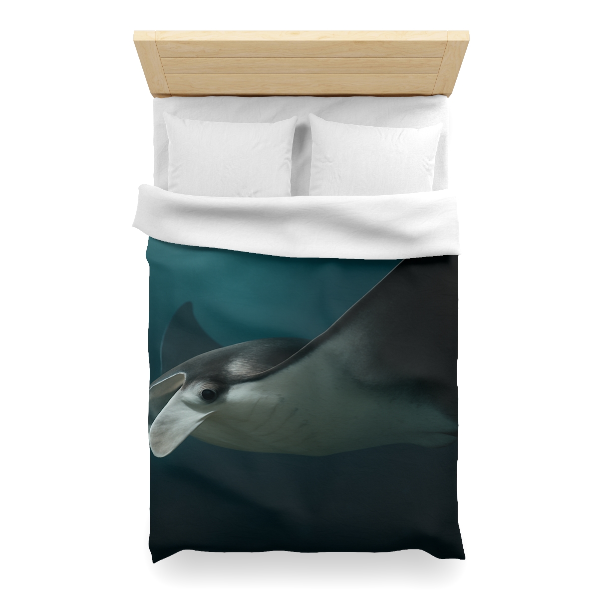 Starlit Glide Manta Ray stylish duvet covers