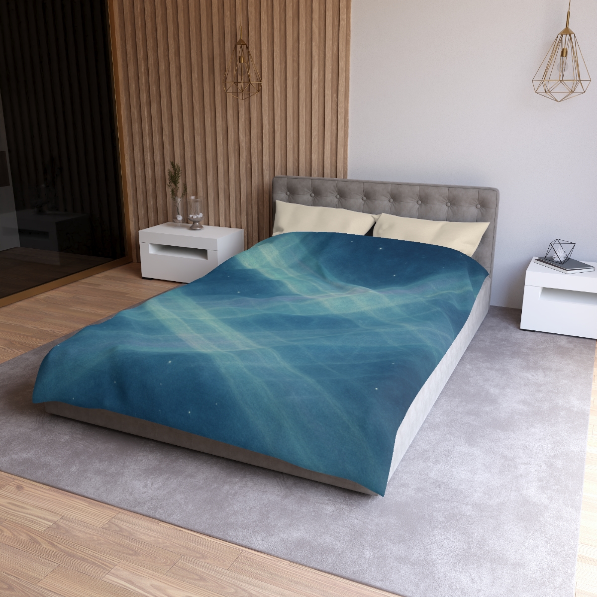 Aurora Lattice Drift soft comforter duvets