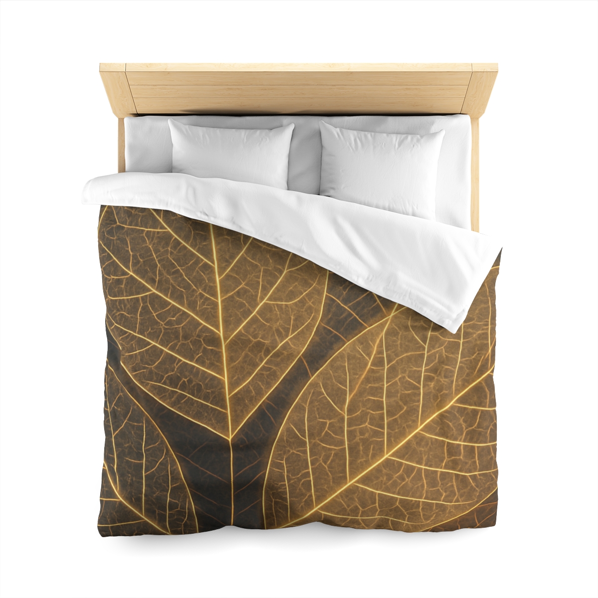 Solar Leaf Lattice designer printed duvets