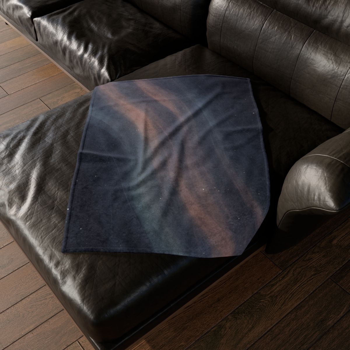 Chromatic Dust Tides stylish throw blankets