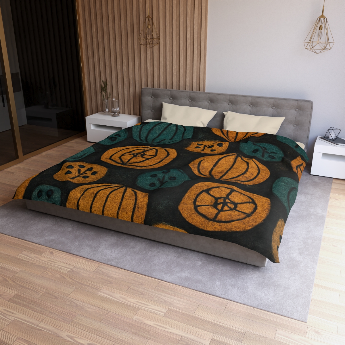 Seed Pod Mosaic designer printed duvets