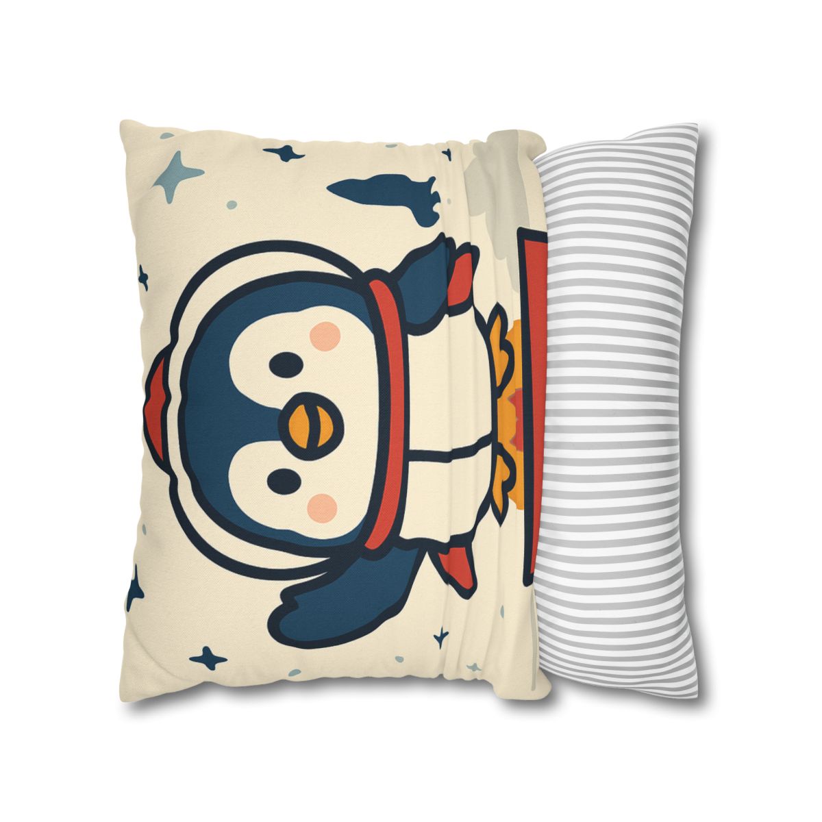 Rocket-Pilot Penguin designer print pillow cases