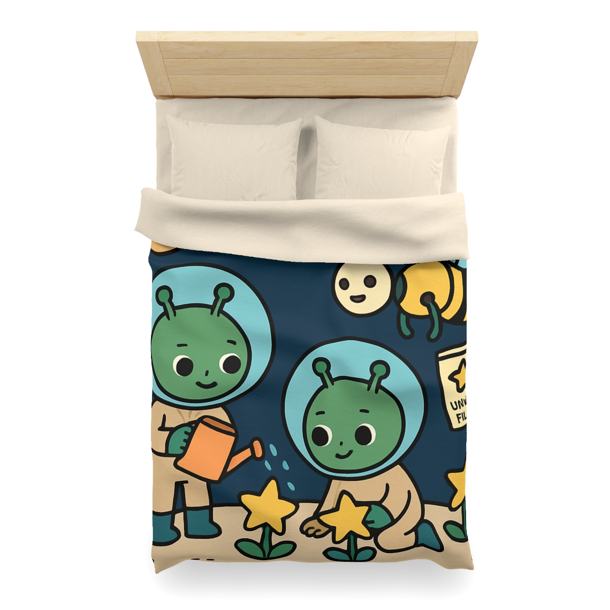 Comet Gardeners On Moon Meadow unique patterned duvets