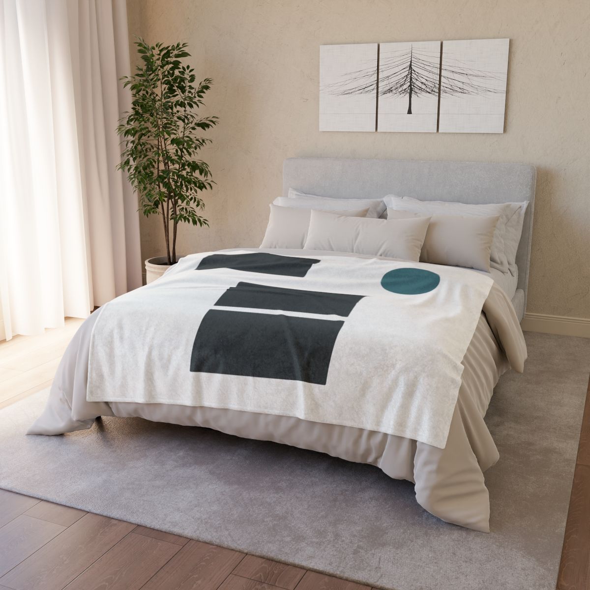 Orbiting Block Quartet unique gift blankets