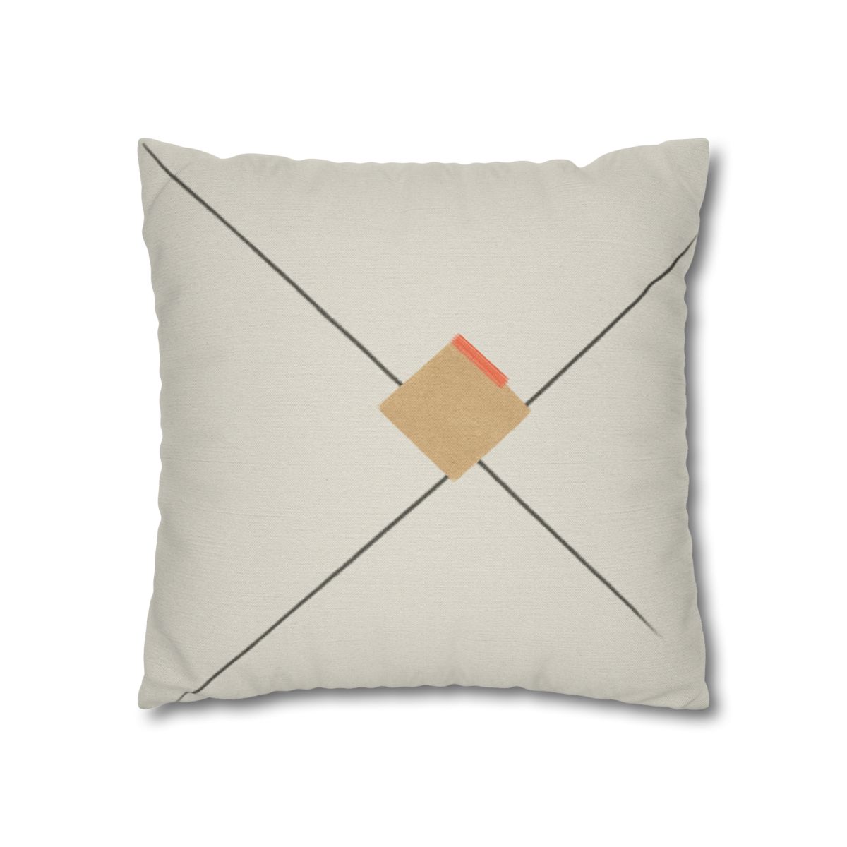 Diagonal Pair And Resting Square soft cotton pillow cases