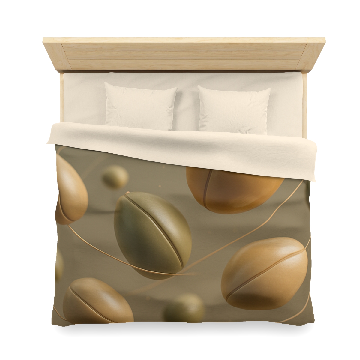 Seed Pod Orbit Cluster designer printed duvets