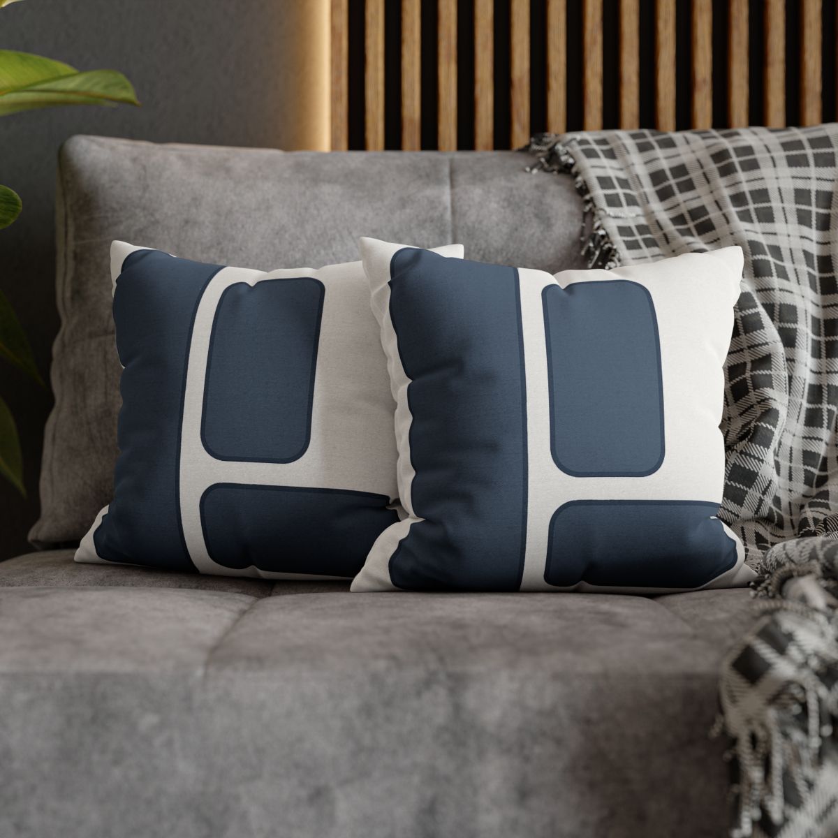 Balanced Triad Of Rounded Rectangles designer print pillow cases