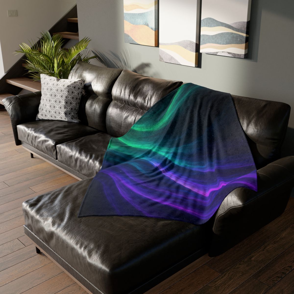 Ion Veil Aurora Tapestry trendy patterned blankets