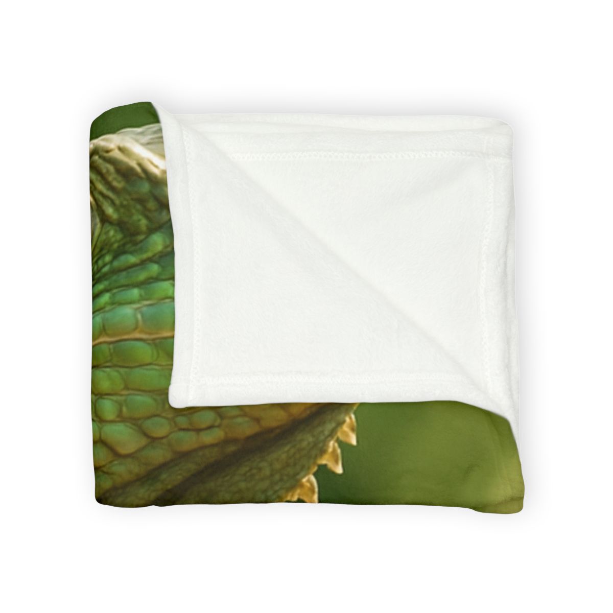 Sun Dappled Green Iguana stylish throw blankets