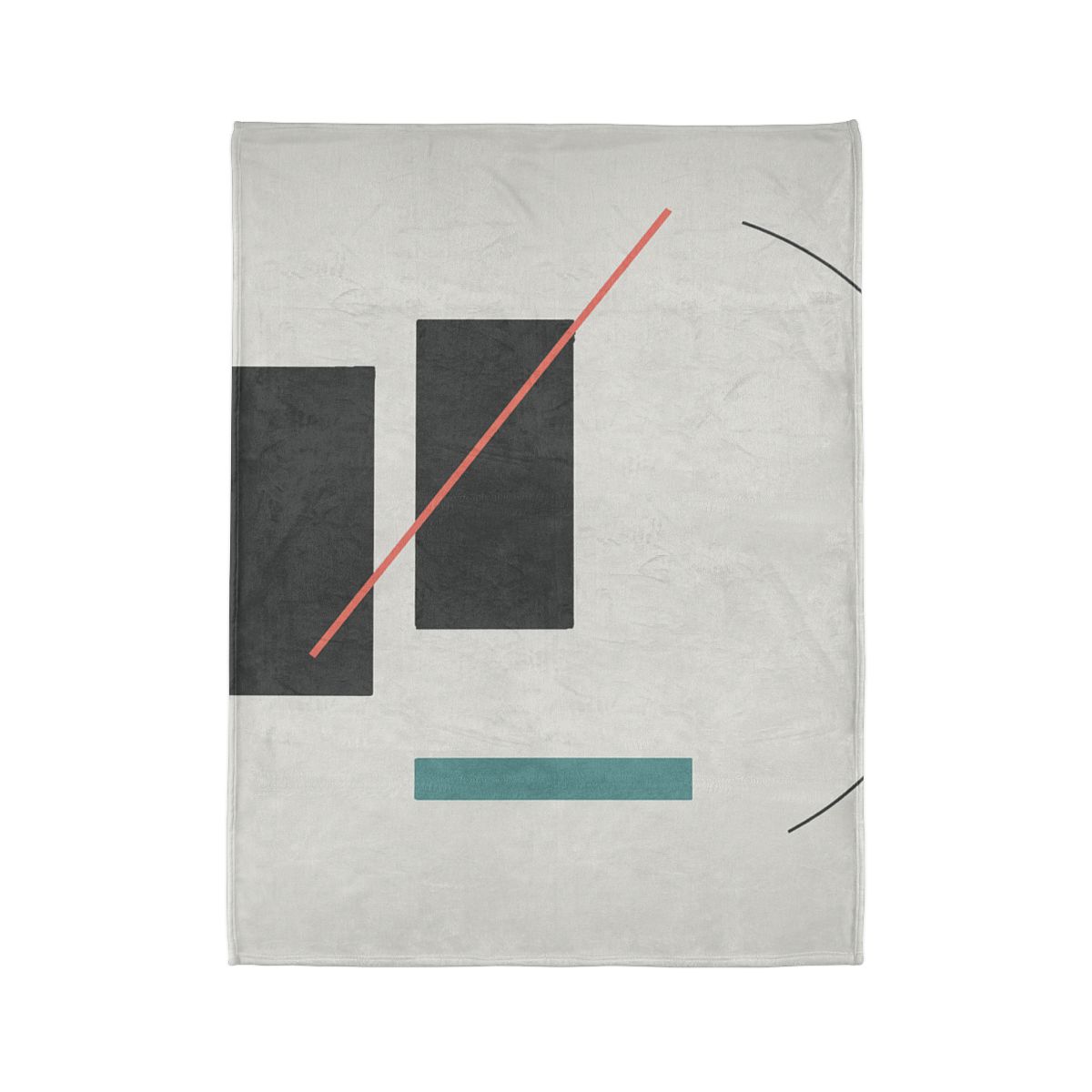 Stacked Rectangles With Crossing Arc custom blankets