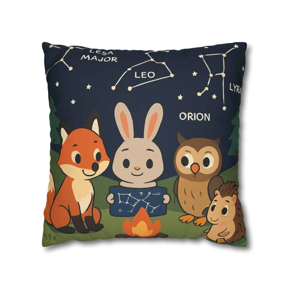 Constellation Campfire Critters comfortable bedding pillow covers