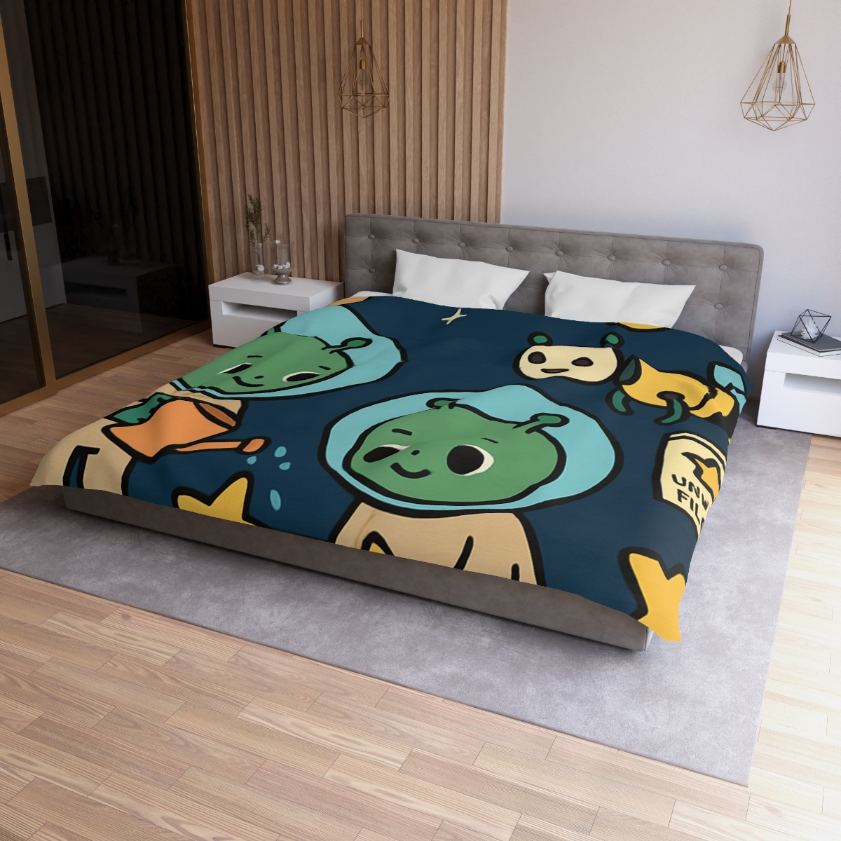 Comet Gardeners On Moon Meadow unique patterned duvets