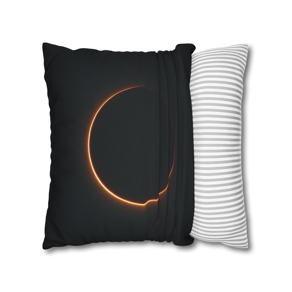 Void Horizon Silhouette Bloom personalized pillow covers