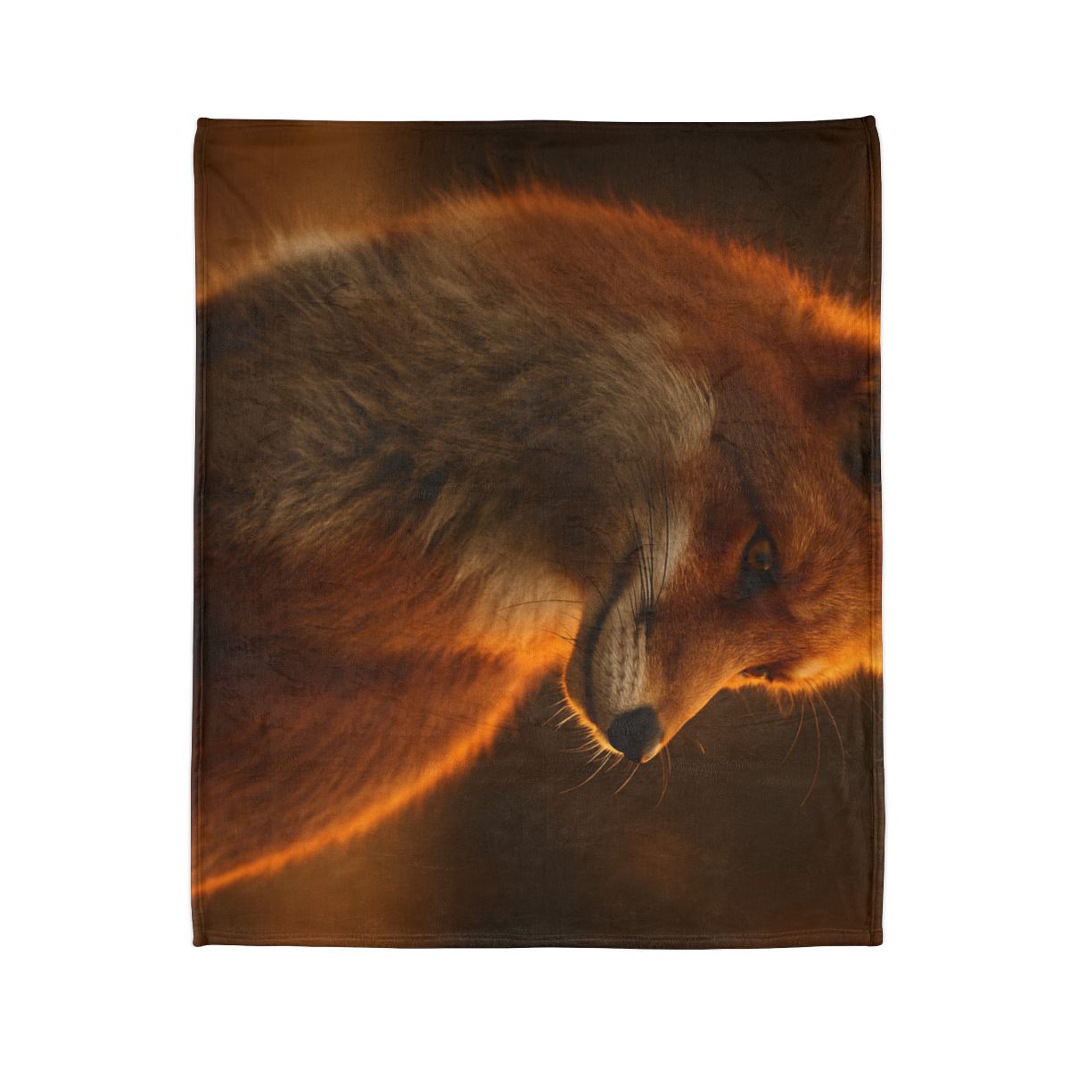 Crimson Whisper Red Fox decorative home blankets