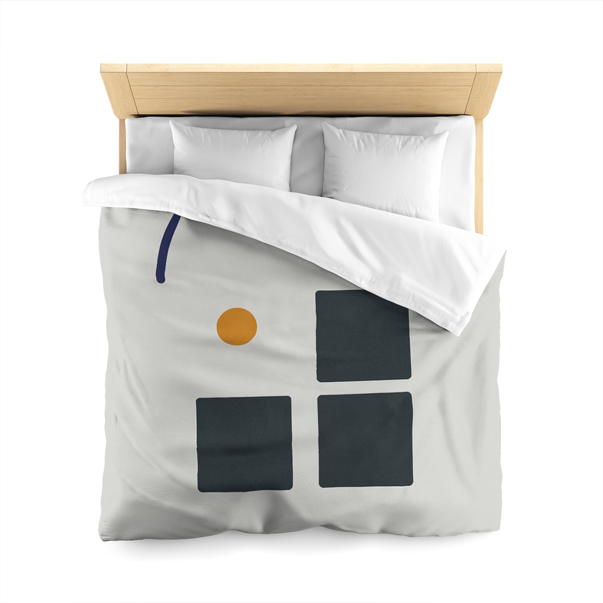 Missing Cell Grid With Offset Arc personalized bedding duvets