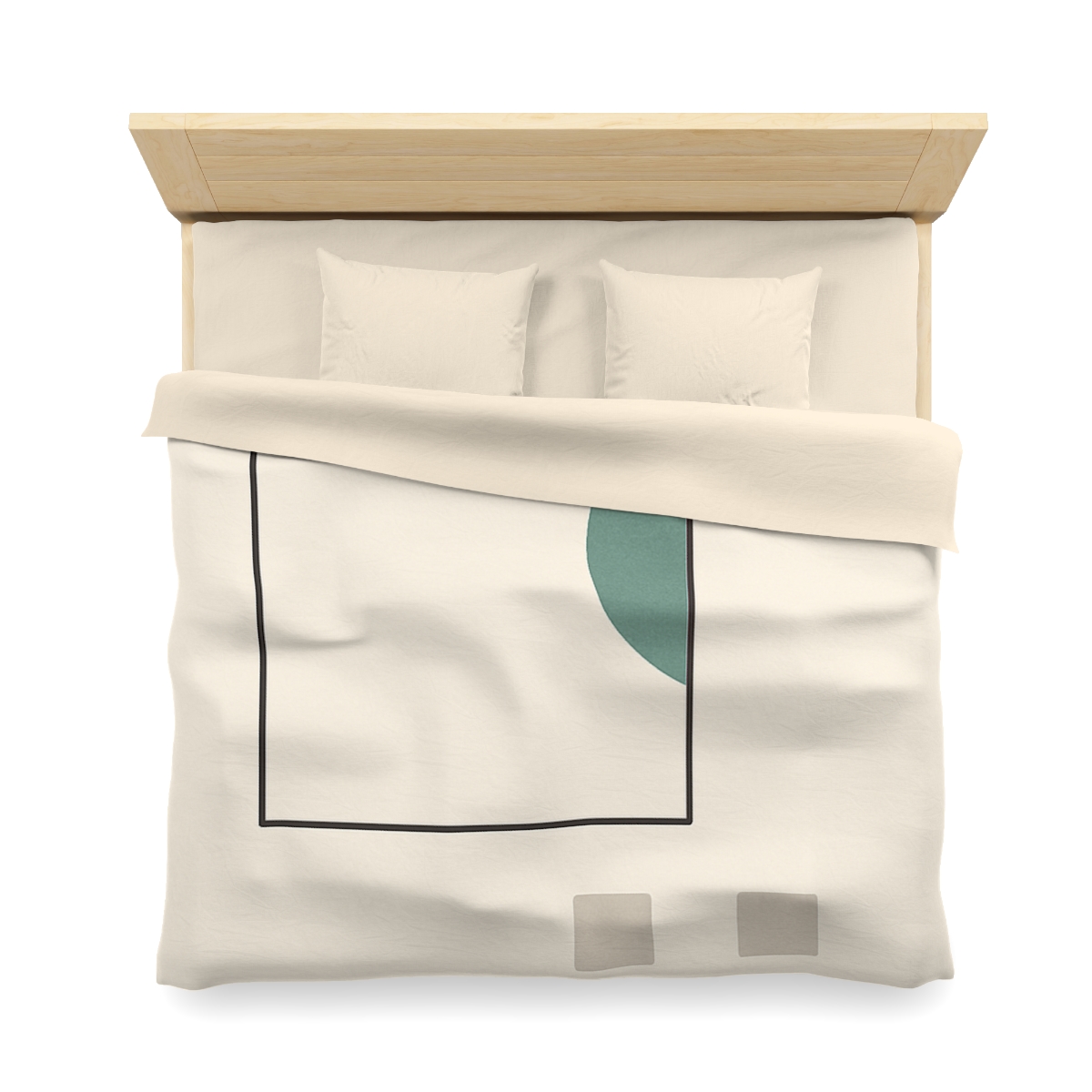 Offset Frame And Crescent Pause custom duvets