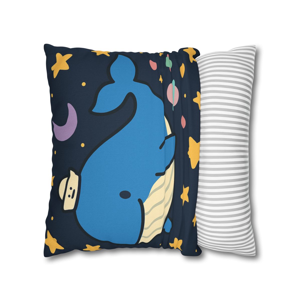 Starry Whale Adventure personalized pillow covers