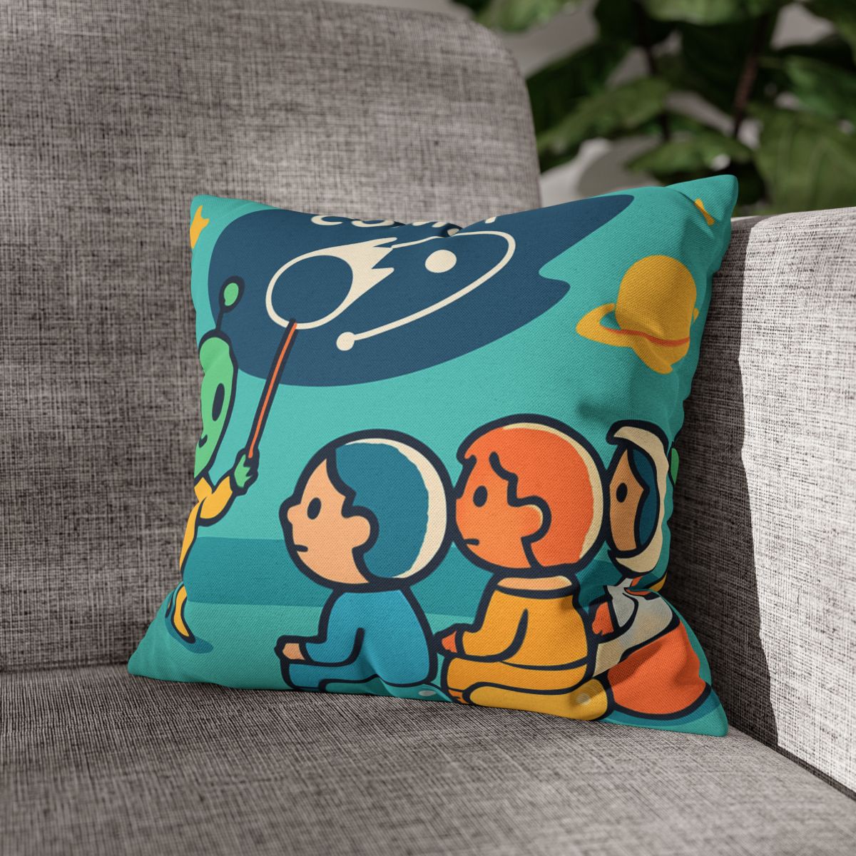 Comet Classroom On A Bubble Planet unique gift pillow cases