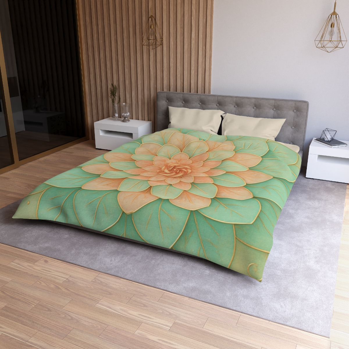 Petal Spiral Mosaic duvets for gifts