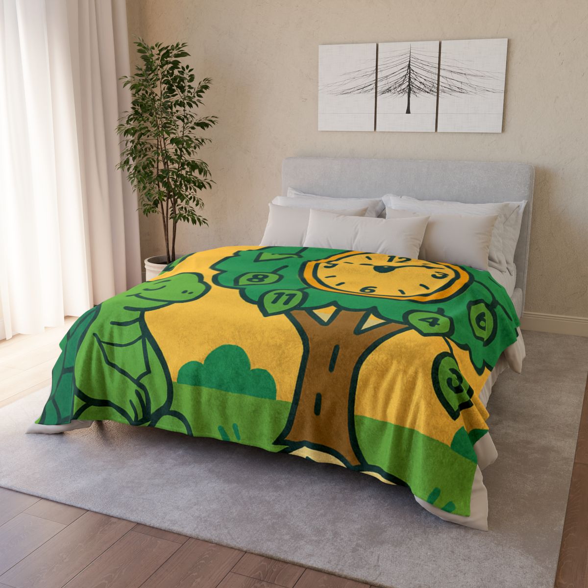 Time-Tree Turtle Tales custom blankets