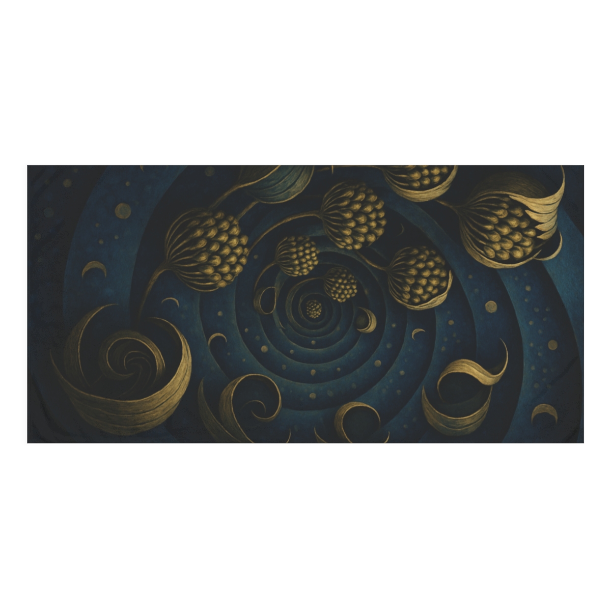 Spiral Seed Pod Array unique gift towels