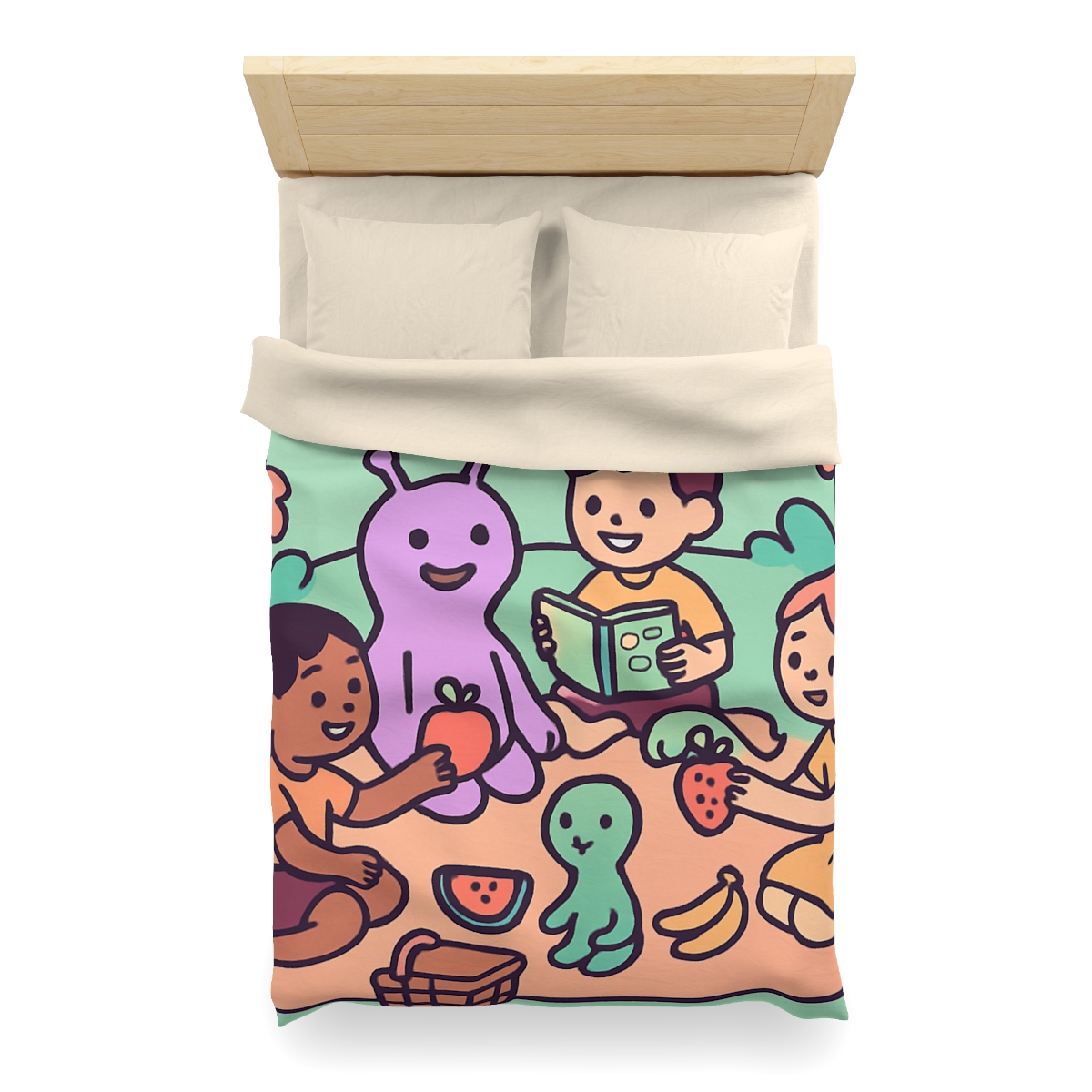 Galactic Garden Picnic trendy bedroom duvets