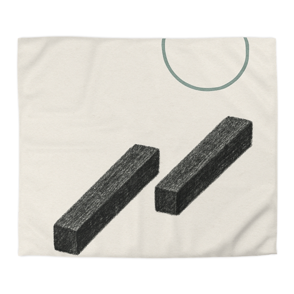 Staggered Bars With Floating Ring unique patterned duvets