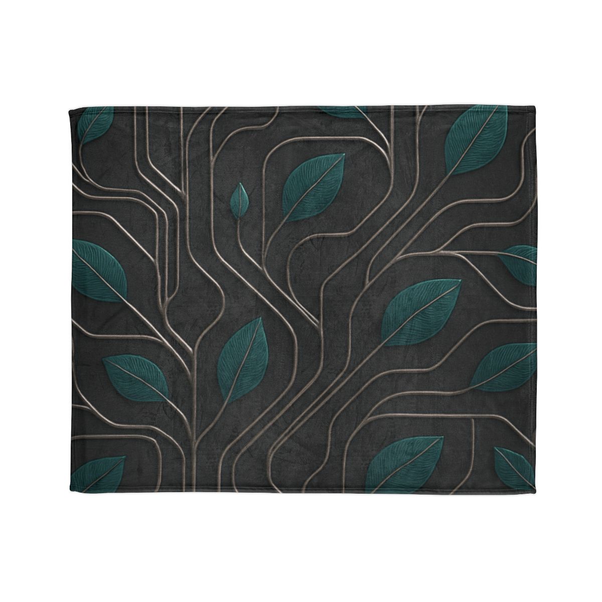 Vine Circuit Filigree soft fleece blankets