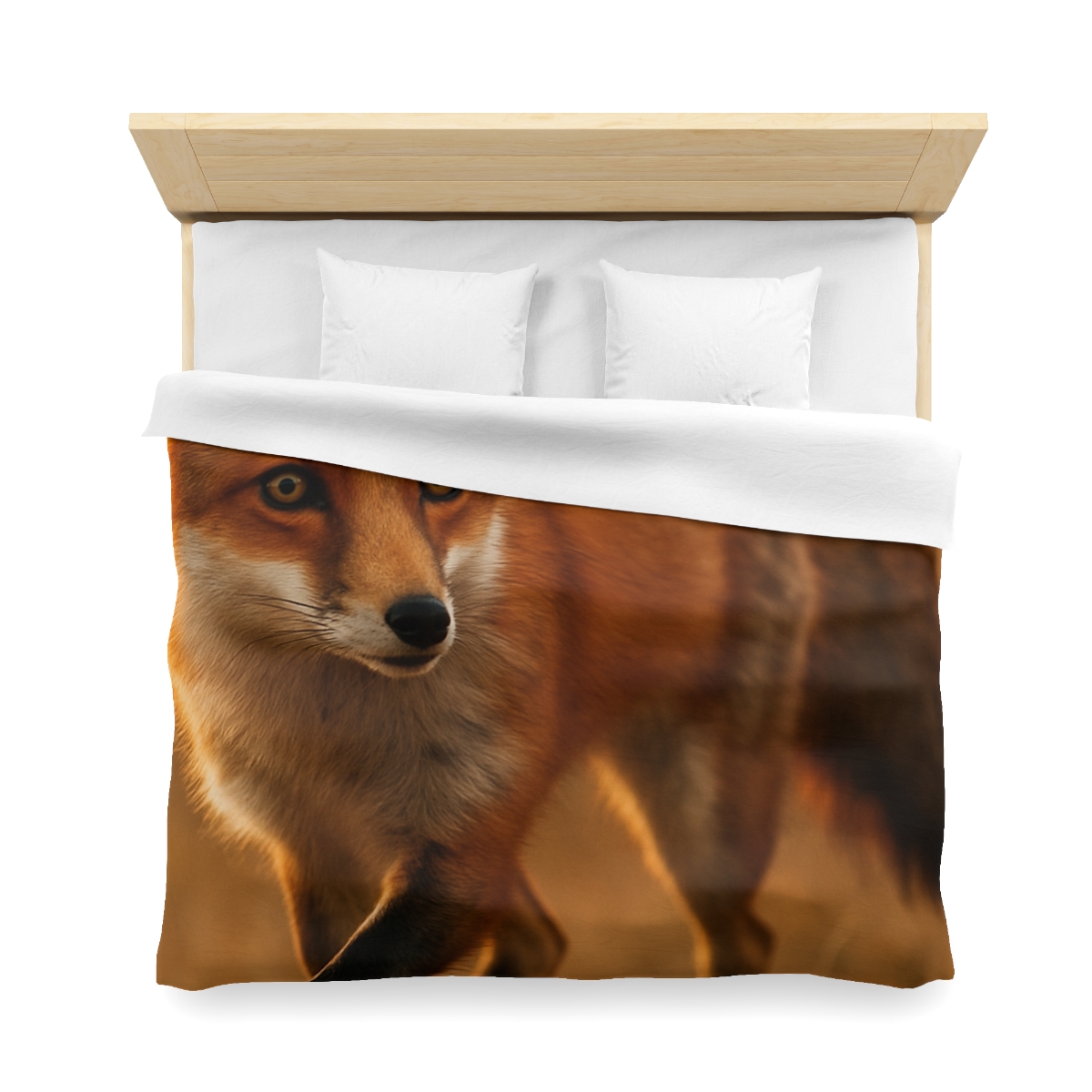 Crimson Whisper Red Fox custom duvets