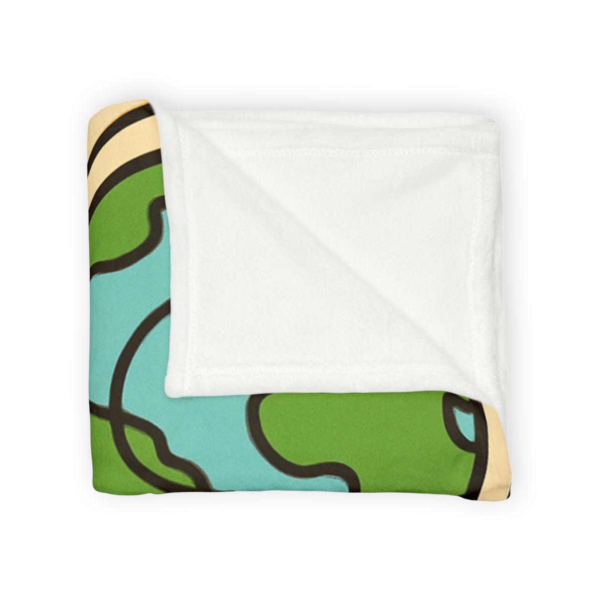 Luna The Axolotl Astronaut And The Bubble Planet Map stylish throw blankets