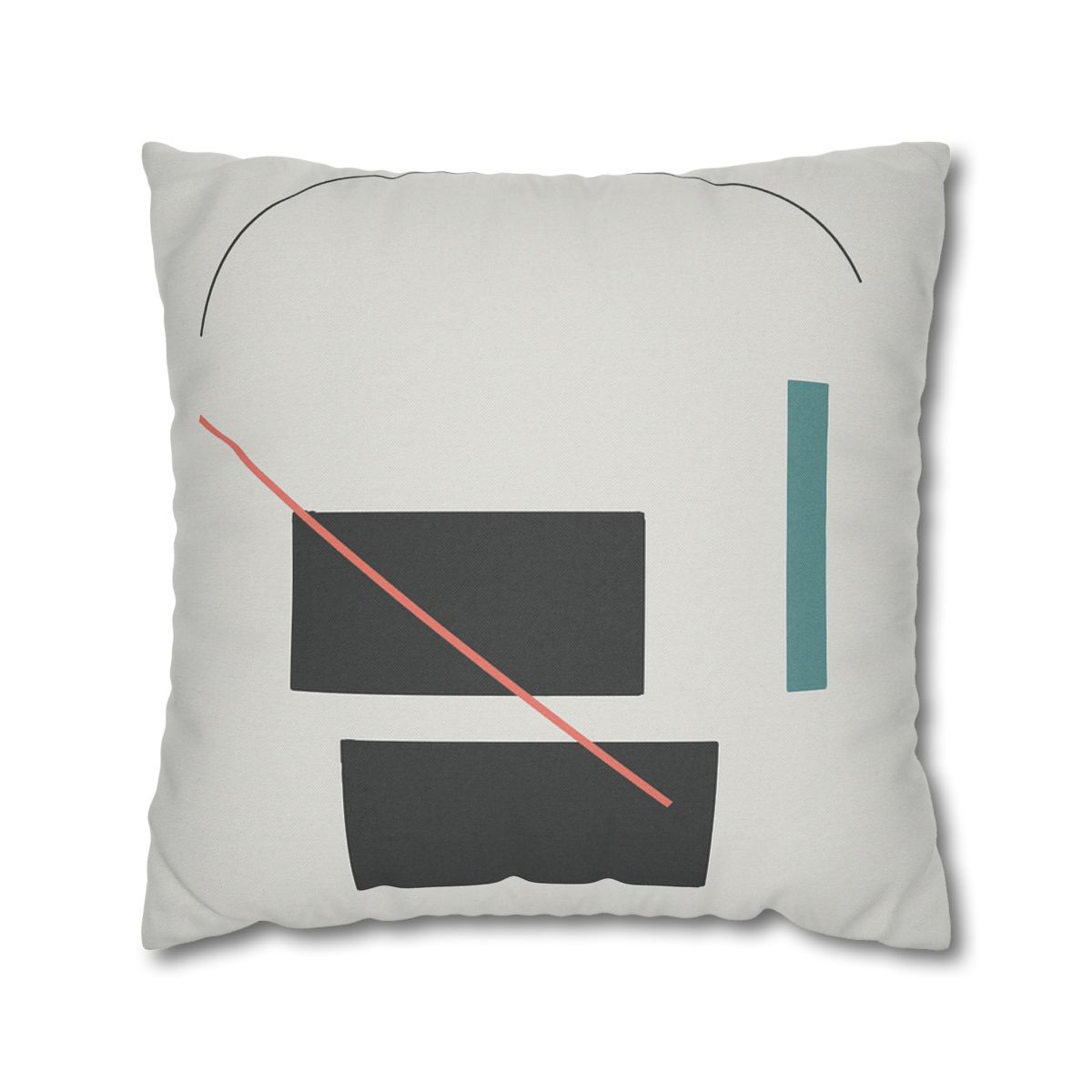Stacked Rectangles With Crossing Arc trendy patterned pillow cases
