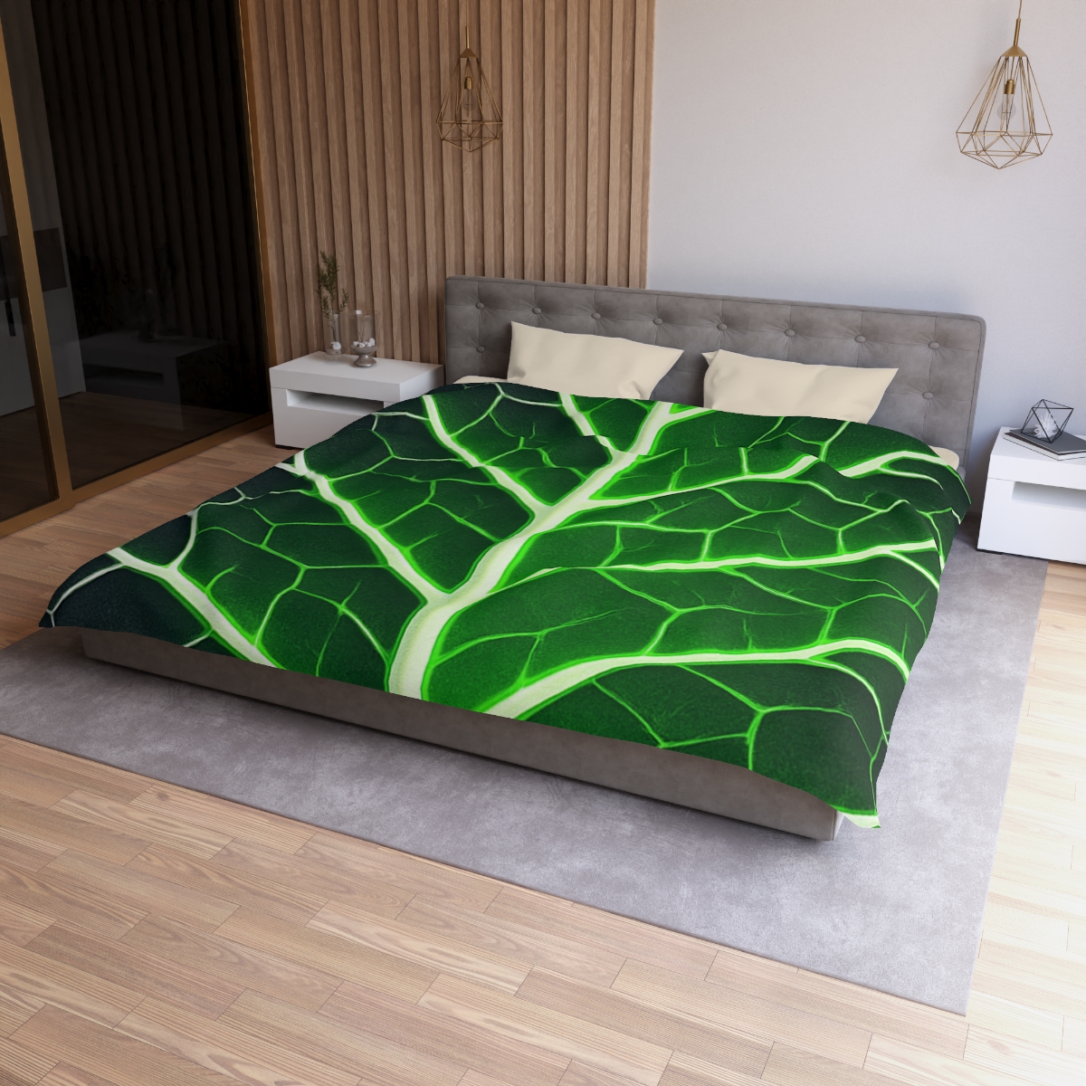 Fractaled Leaf Vein Web soft comforter duvets