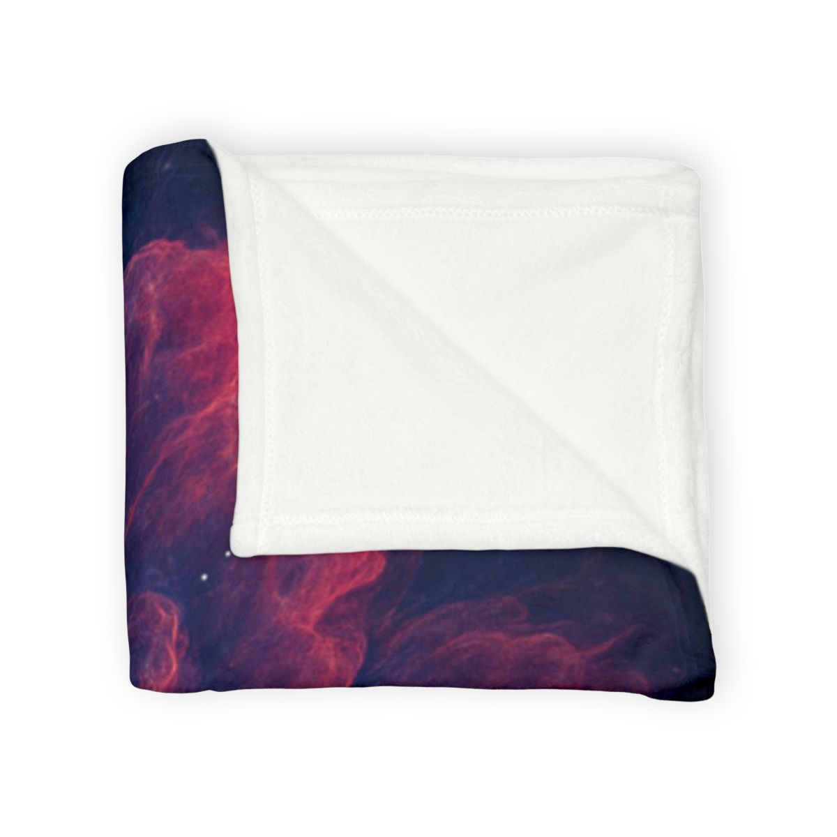 Fractal Nebula Bloom designer printed blankets