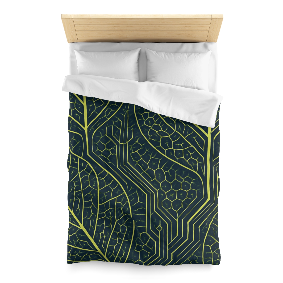 Leaf Vein Circuit Mosaic warm winter duvets