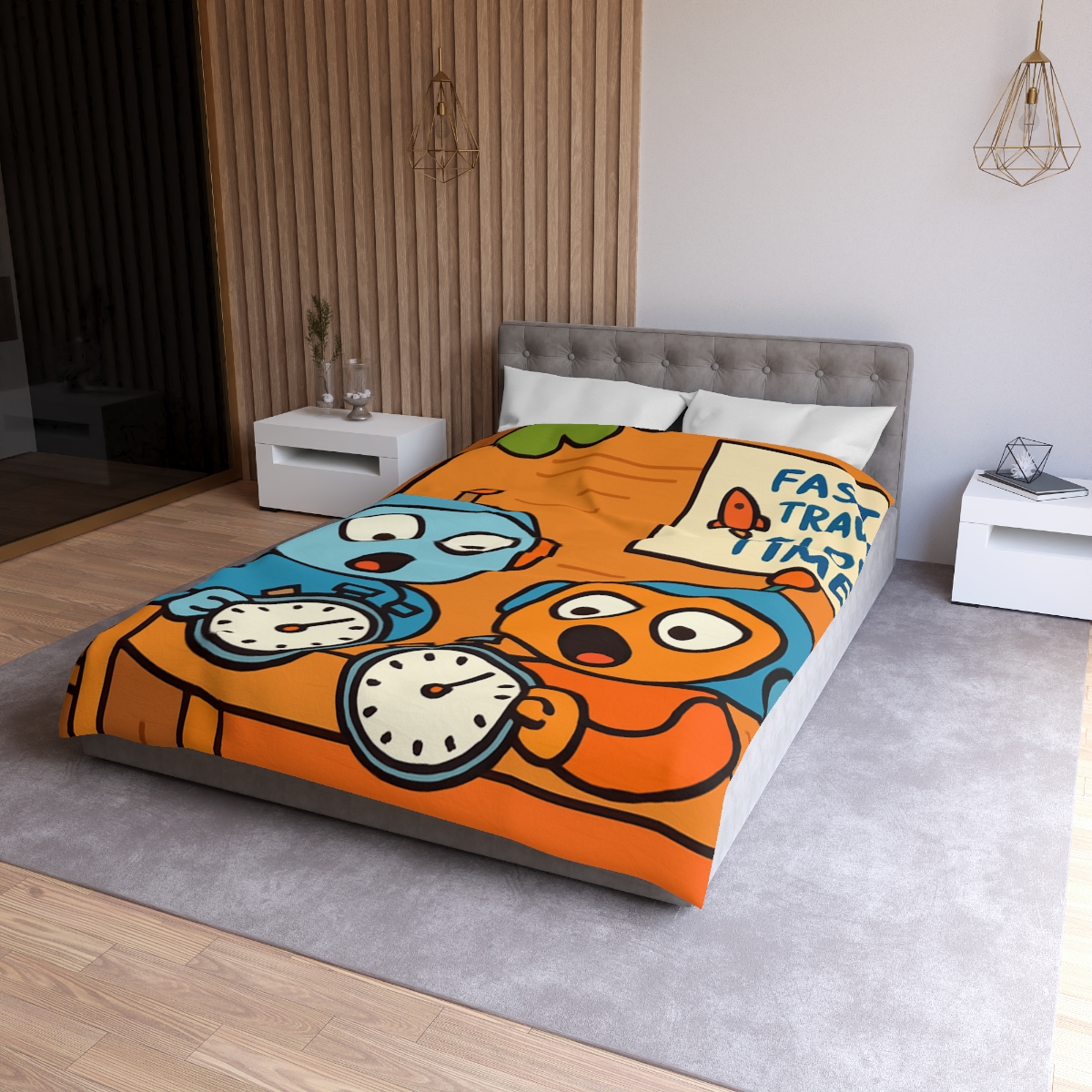 Time Dilation Treehouse Twins stylish duvet covers
