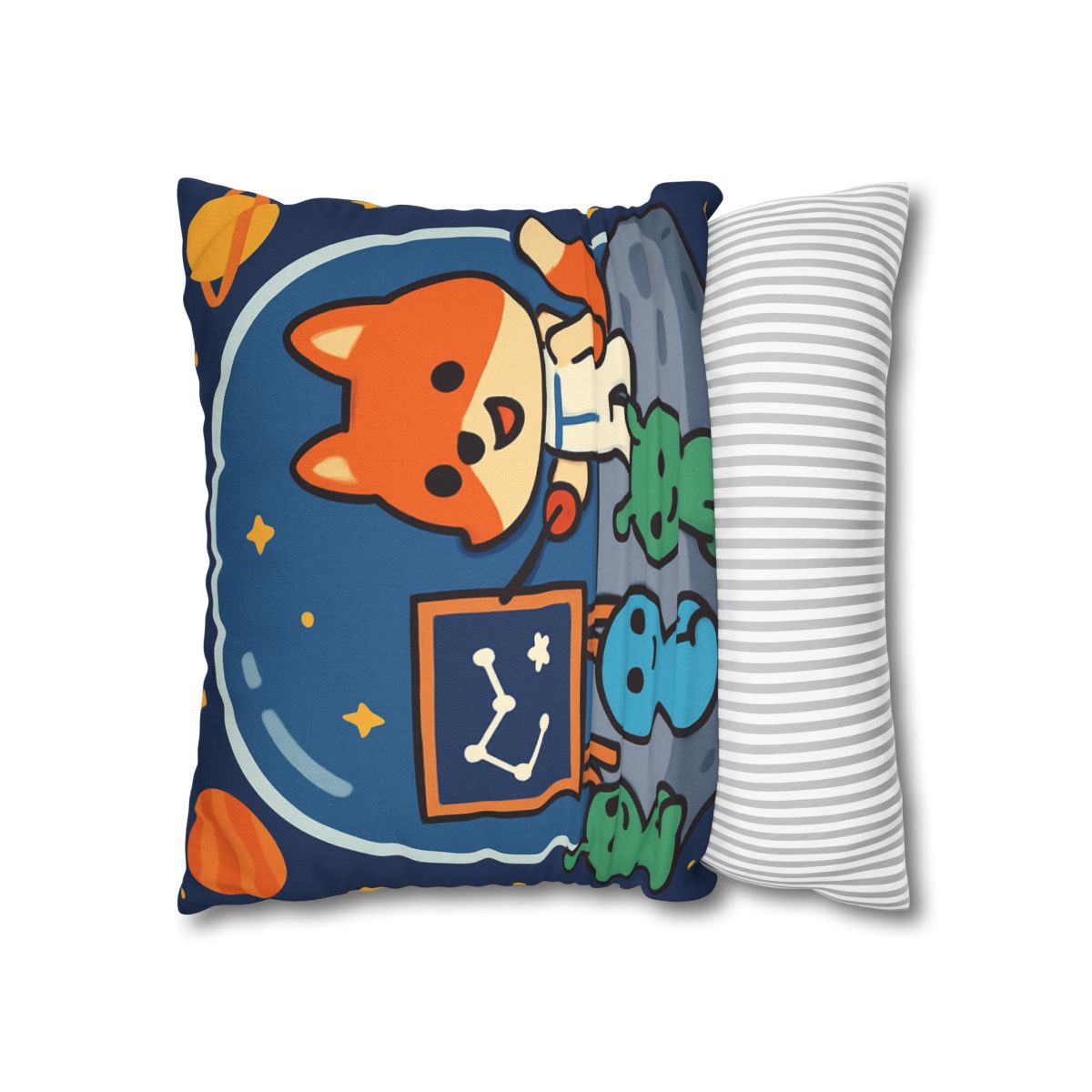 Comet Classroom With Curious Space Fox comfortable bedding pillow covers