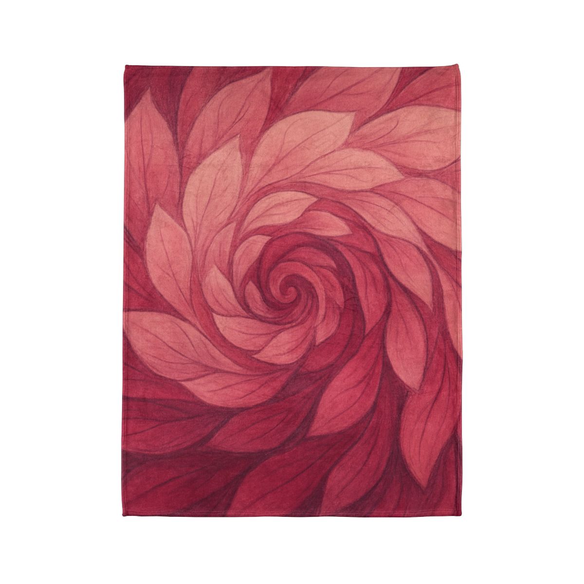 Petal Spiral Cascade decorative home blankets