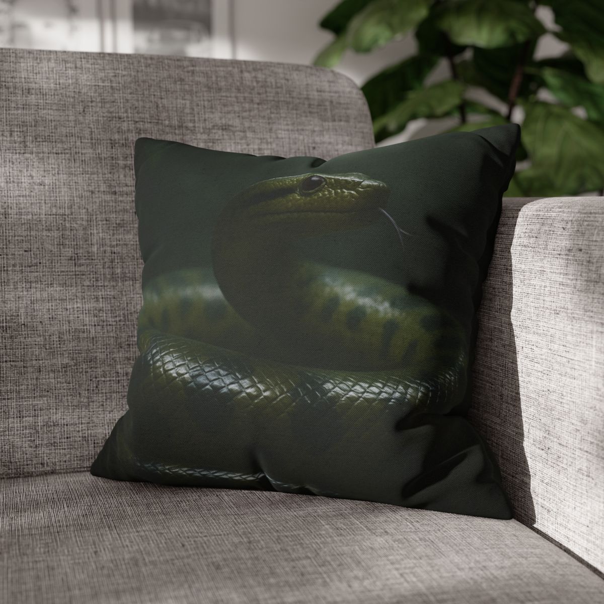 Starlit Coil Green Anaconda comfortable bedding pillow covers