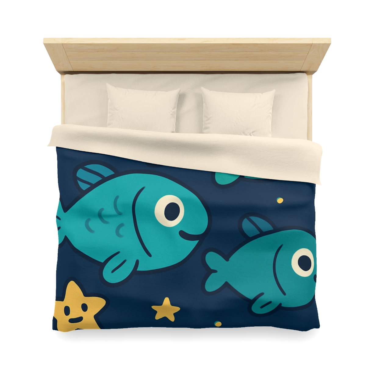 Starry Space Fish School unique patterned duvets