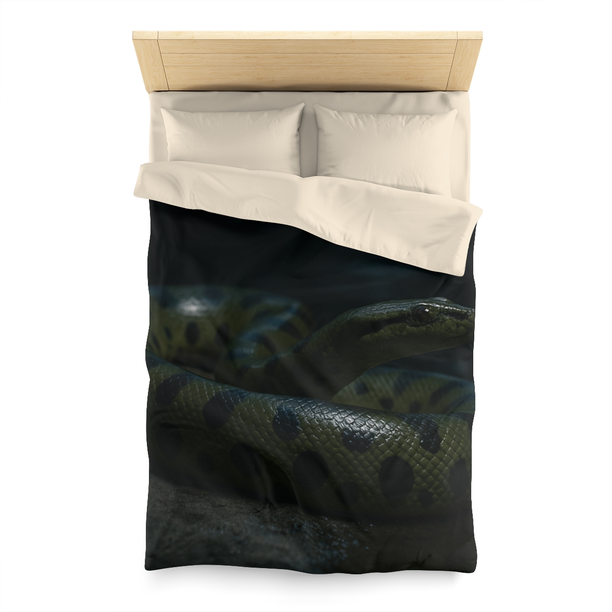 Moonlit Coil Green Anaconda trendy bedroom duvets