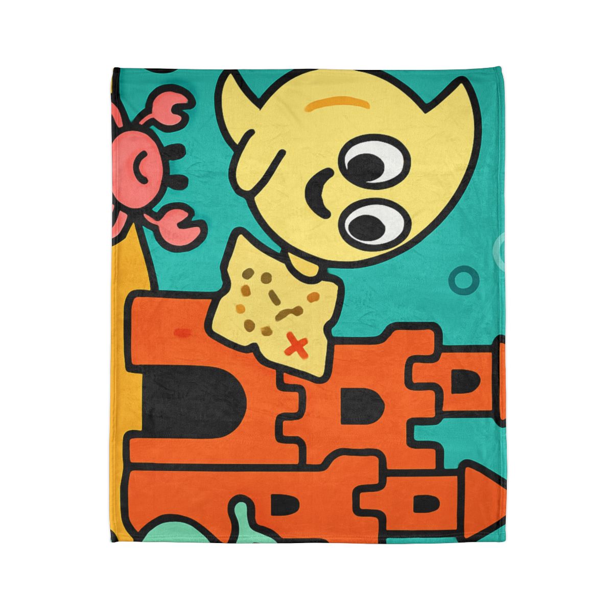 Coral Castle Map Of The Moonfish Kingdom decorative home blankets