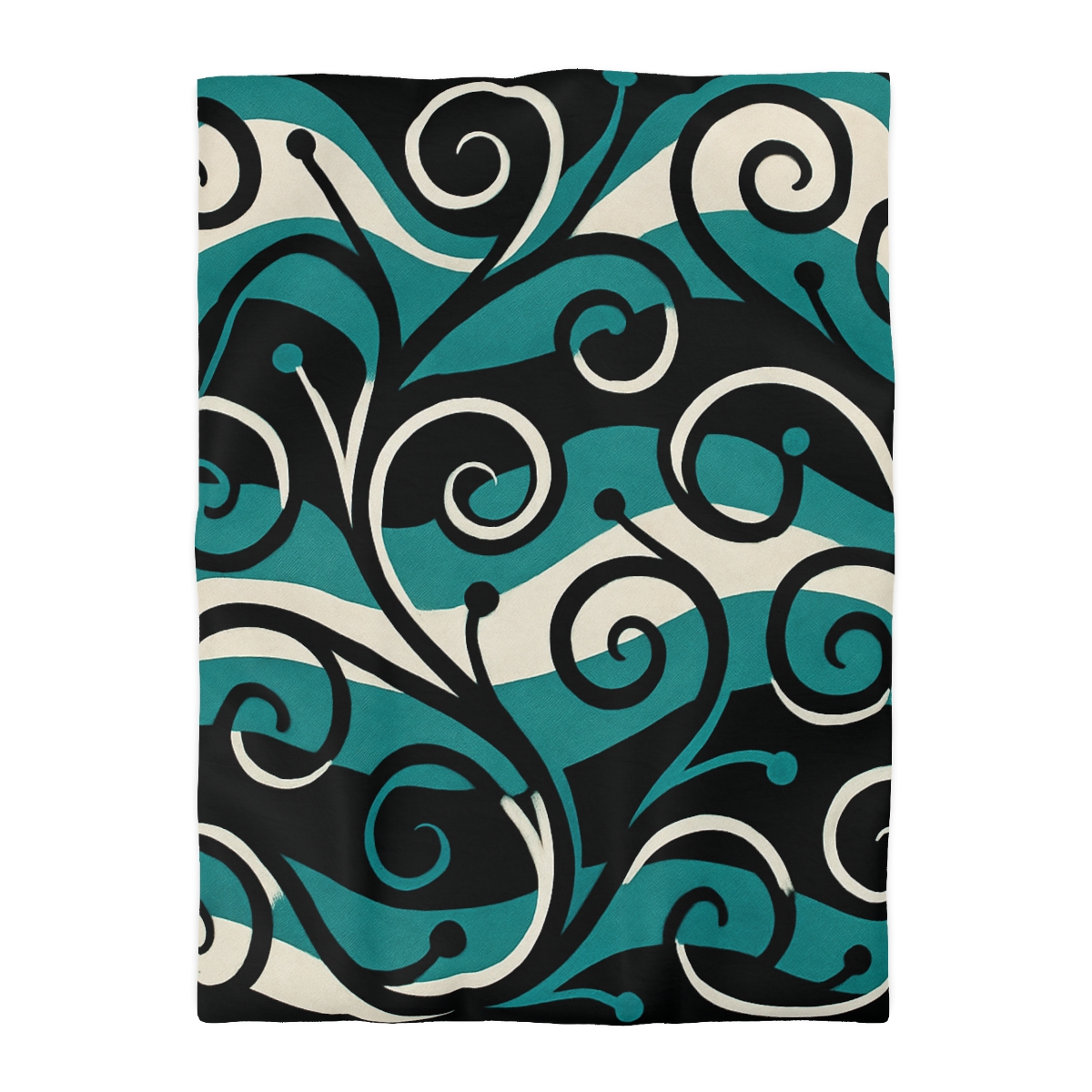 Vine Curl Wave Interference trendy bedroom duvets