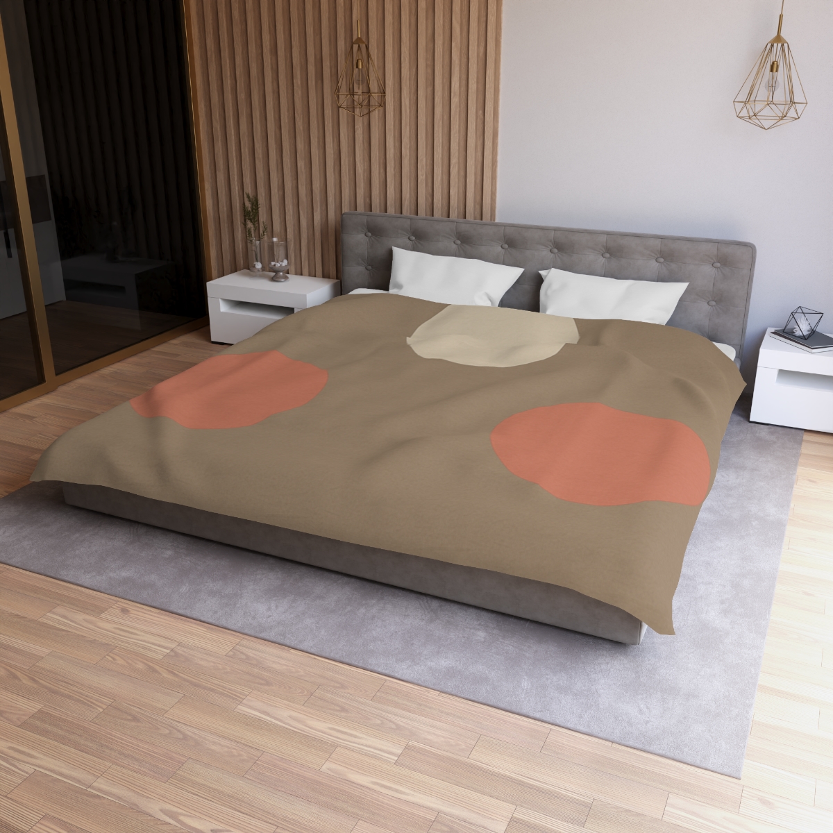 Triad Of Quiet Circles unique patterned duvets