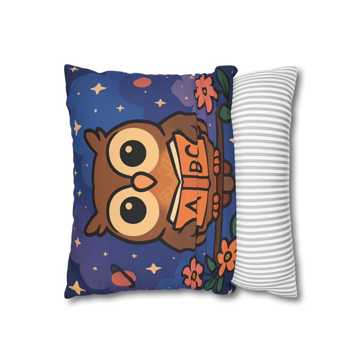 Nebula Garden Owl designer print pillow cases