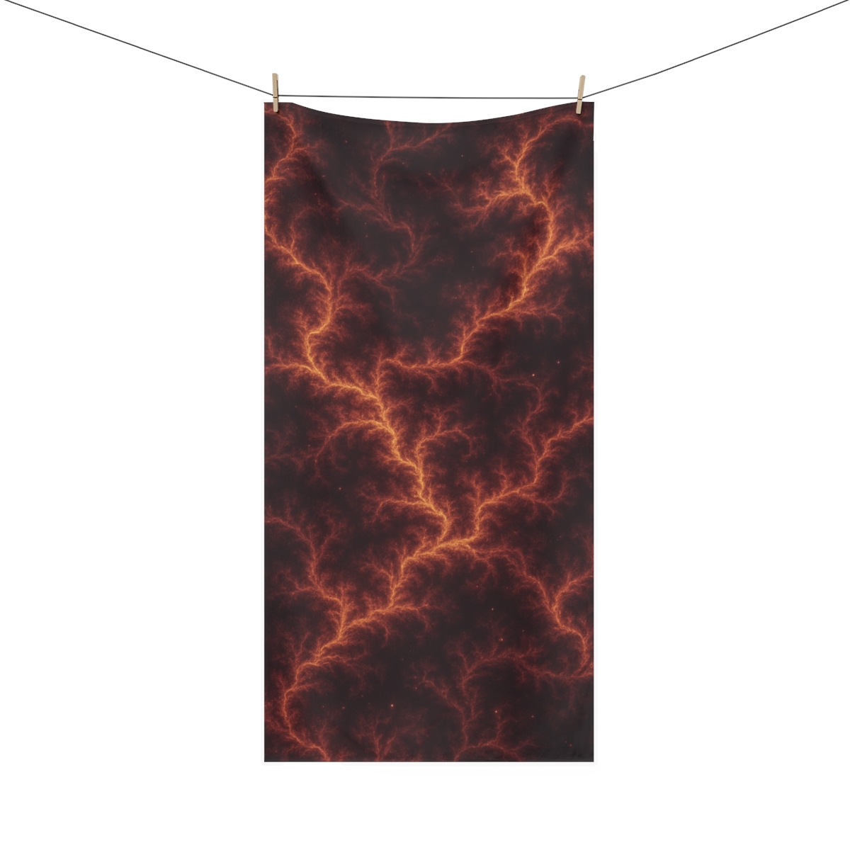 Fractal Nebula Labyrinth personalized bath towels