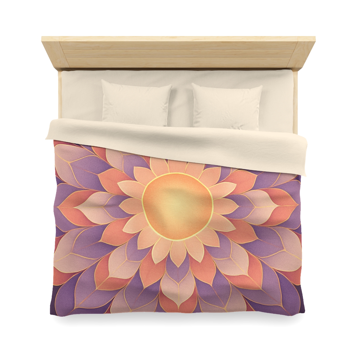 Petal Halo Mandala Drift soft comforter duvets