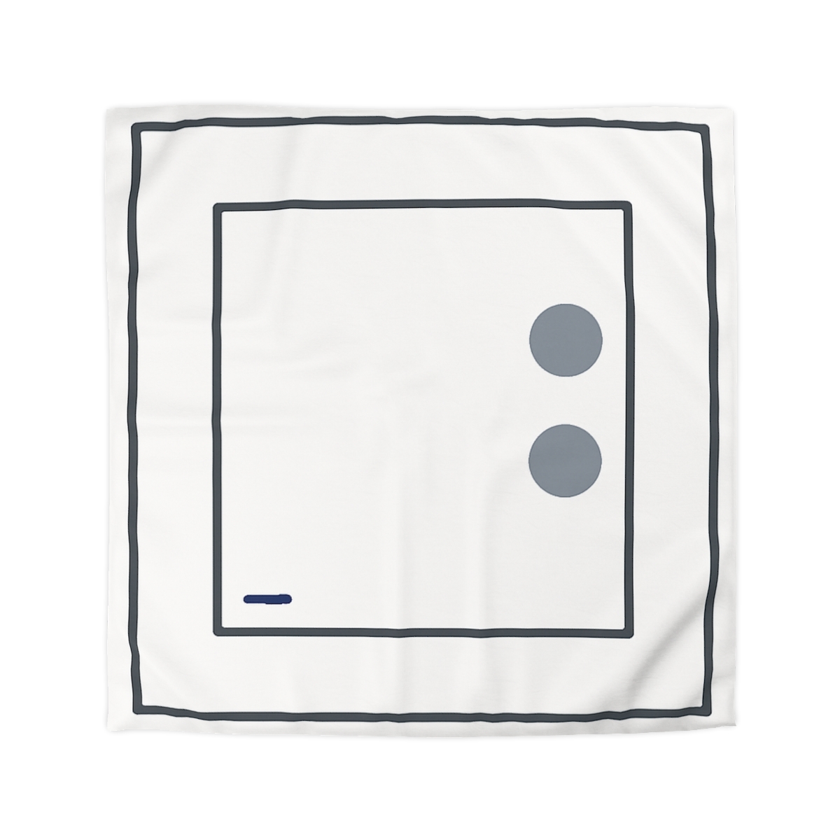 Nested Square With Sliding Circle Pair personalized bedding duvets