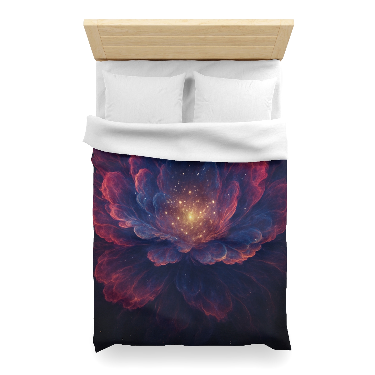 Fractal Nebula Bloom custom duvets