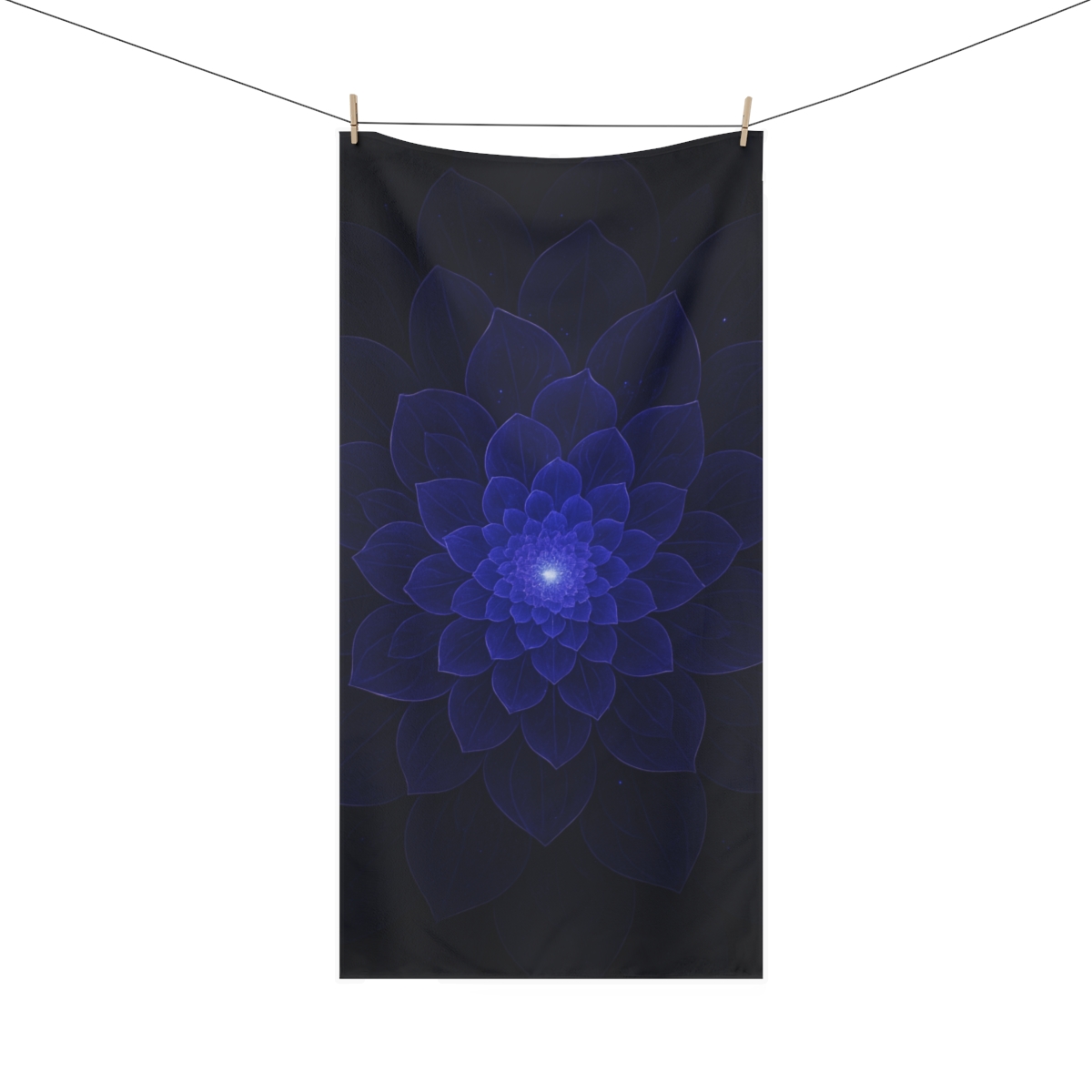 Starlit Petal Nebula Lattice trendy hand towels